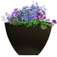 thumbnail image 4 of RTS Home Accents 16" Square Garden Planter for Indoor or Outdoor Gardening, Graphite Color, 4 of 7