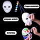 thumbnail image 4 of Máscaras de animales en blanco para decoración de Halloween, Cosplay sin pintar, disfraz de gato para hombre y mujer, DIY, blanco, 4 of 4