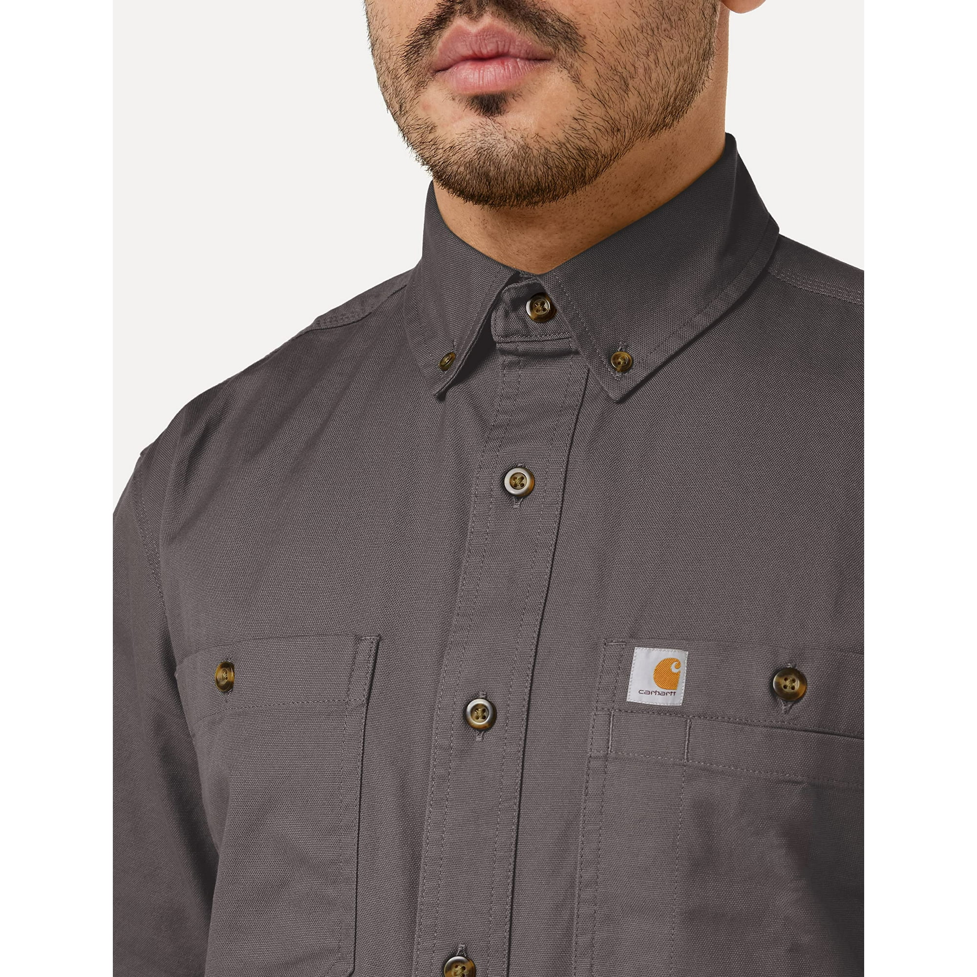 Carhartt Men's Rugged Flex Gravel Short Sleeve Rigby Work Shirt