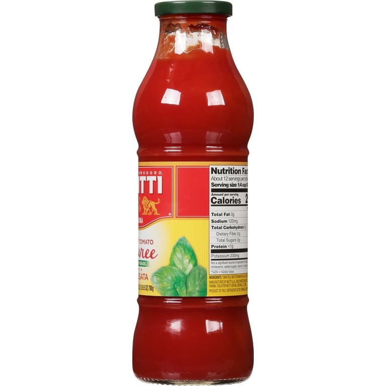 tomato2枚セット 2 Pack) Mutti Tomato Puree with Basil 25 oz - Walmart.com