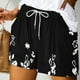 thumbnail image 2 of Mujeres Pantalones Cortos Ilustración de Verano Casual Encaje Hasta el Bolsillo Elástico, Pantalones Cortos Casuales para el Día Y el Ocio, 2 of 5