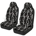 thumbnail image 4 of Uorisanigo Halloween Car Seat Cover, Non-Slip Auto Front Seat Covers Skeleton Automobile Seats Protectors Car Accessories for Vehicle, Cars, Sedan, Truck, SUV, Van, 4 of 7