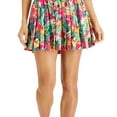 thumbnail image 3 of ID Ideology Women's Tropical Printed Pleated Skort Pink Size Small, 3 of 3