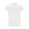 thumbnail image 4 of Craaazy Women's Relaxed Fit Crew Neck Blouse, Solid Color Short Sleeve Pleated Top, Loose Comfy Casual Tee for Spring & Summer Gifts, 4 of 7