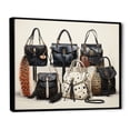 thumbnail image 2 of Designart "Envy-Worthy Minimalism in Designer Bags II" Fashion Floater Framed Canvas Art Print, 2 of 7