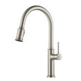 thumbnail image 1 of Kraus Sellette Single Pull Down Handle Kitchen Sink Faucet, Stainless Steel, 1 of 5