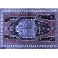 thumbnail image 1 of Ahgly Company Indoor Rectangle Persian Blue Traditional Area Rugs, 5' x 7', 1 of 4