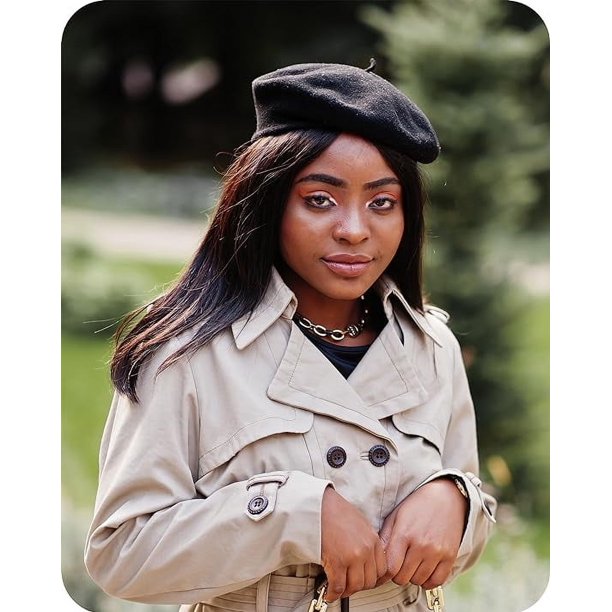 Parquet Solid Color French Beret Hat. Classic French, Casual  display picture 3