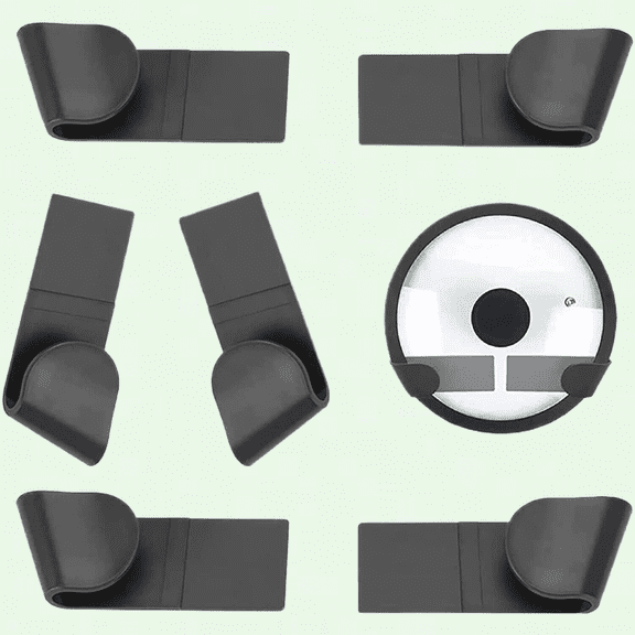 Punch-Free Pot Lid Racks Set of 6, Adjustable Hanging Pan Cover Organizer, Multi-Functional Kitchen Utensils Storage Rack