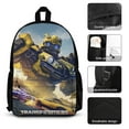 thumbnail image 3 of Transformers Print 3Pcs Backpack Sets 3 in 1 Include Insulated Lunch Bag Pencil Box Travel Daypack BookBag, 3 of 6