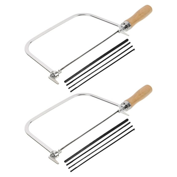 Raindrops 2Sets Mini Fret Saw for Jewelry Crafting and Woodworking with Iron Body