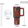 thumbnail image 6 of 40 oz Christmas Tumbler with Handle and Straw, Stainless Steel Insulated Christmas Tree Tumbler 40 oz, Reusable Christmas Tree Cup with Leak Proof Lid, Christmas Gifts for Women, 6 of 6