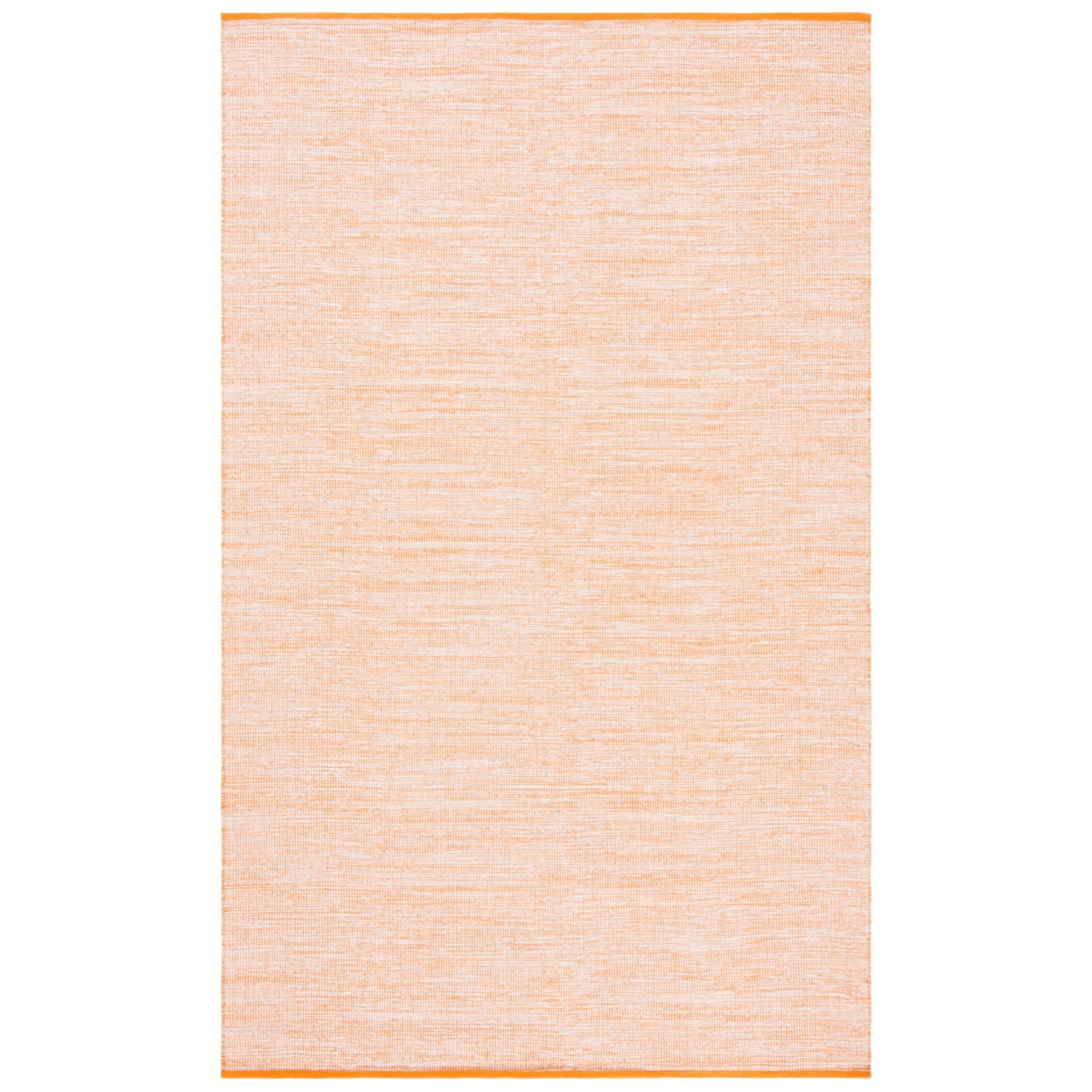 SAFAVIEH Montauk Bernadine Solid Braided Cotton Area Rug, Orange, 6' x 6' Square