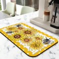 thumbnail image 2 of 2 Pack Washable Rubber Sunflower Cute Floral Dish Drying Mats for Kitchen Counter Home Large Coffee Bar Pad Accessories and Decor for Utensils Stemware (2pcs 18''x24''+19.5''x12''), 2 of 6
