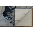 thumbnail image 6 of Feizy Gaspar Modern Abstract, Blue/Gray/Ivory, 1'6" x 1'6" Swatch Easy Care Fade Resistant Stain Resistant Industrial Watercolor Design Carpet for Living Dining Bed Room, 6 of 8