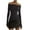Black, variant on Women's Crop Top Long Sleeve Off Shoulder Going Out Tops Slim Fit Mesh Ruched Twisted Blouse Y2K T Shirt Hot Pink XL
