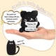 thumbnail image 5 of Regalo de animal de ganchillo positivo con forma de gato negro de peluche AiCase, 5 of 8