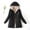 Black, variant on Black and Friday Clothing Sales Idoravan Women's Quilted Puffer Coat,Women's Plus Fleece Cotton Jacket Warm Lamb Fleece Top Coat Sweater Coat Red M