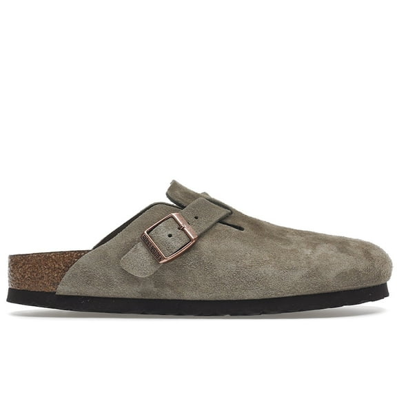 Birkenstock Men's Boston Soft Footbed Suede Taupe (Narrow Fit) Shoes, from StockX
