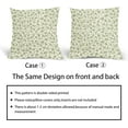 thumbnail image 6 of Sps ssion 20” x 20” Vintage Green and Cream Floral Cotton Pillow Covers, Soft (2 Count), 6 of 6