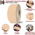 thumbnail image 3 of European Leather Work 9-10 oz. 3.6-4 mm Size: 1-1/2"x72" Vegetable Tanned Cowhide Full Grain Import Tooling Leather Belt Blanks, Straps/Strip for DIY & Craft, Harness, Holsters, 3 of 9