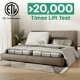 SunsGrove Motorized Upholstered Adjustable Bed Base with Wireless