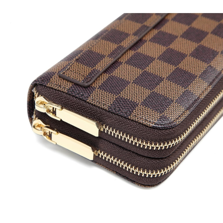 LV long wallet two zip with card slot, Women's Fashion, Bags
