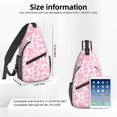 thumbnail image 2 of Pink Cow Print Sling Backpack - Chest Bag for Men and Women, 2 of 4