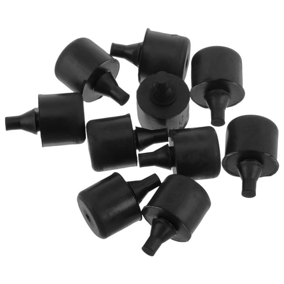 NICEXMAS 10Pcs Black Rubber Engine Cover Cushion Stopper for Car Hood Buffer