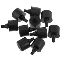 NICEXMAS 10Pcs Black Rubber Engine Cover Cushion Stopper for Car Hood Buffer