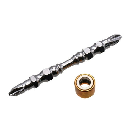 

GENEMA 5pcs PH2 Hardness 65mm Double Cross Head Magnetic Electric Screwdriver Bit Phillips Screw Driver With Ring
