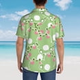 thumbnail image 3 of Lsque Cute Frog2 pattern Hawaiian Shirt for Men, Unisex Summer Beach Casual Short Sleeve Button Down Shirts-3X-Large, 3 of 9