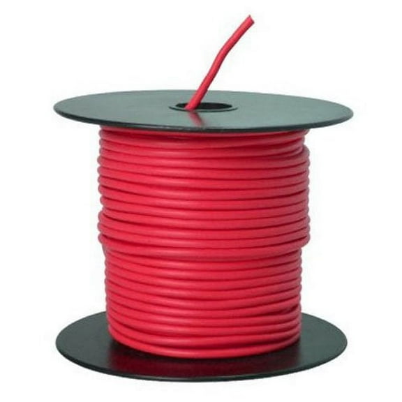 Southwire 55669123 Primary Wire 14-Gauge Bulk Spool, 100-Feet, Red