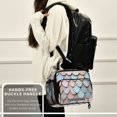 thumbnail image 6 of FORMRS Student Insulated Lunch Bag with Shoulder Strap Reusable Cooler Box for School, Blue Shimmering Pattern, 6 of 9