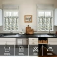 thumbnail image 4 of Wildflower Farmhouse Curtains 24 Inch Short - 3 Panel Rustic Bohemian Set with Vintage Floral Print, Rod Pocket Kitchen, 4 of 6