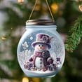 thumbnail image 3 of BKER Festive Christmas Bottle Snowman: Delightful Home With Acrylic Pendant, 3 of 5