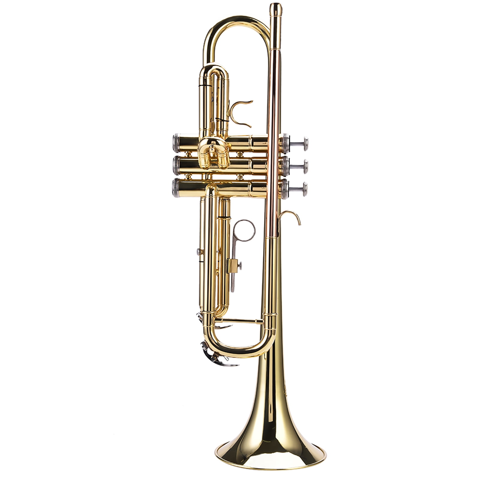 Brass Trumpet, Trumpet Cases Trumpet Toy Trumpet Musical Instrument Pocket Trumpet  For Home School Indoor