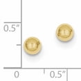 thumbnail image 2 of 10k Yellow Gold 5mm Ball Stud Earrings Button, 2 of 6