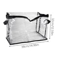 thumbnail image 3 of Extra Large Clear Zipper Storage Bin with Carry Handles, Foldable Fabric Storage Container, Closet Under Bed Organizer for Bedding, Seasonal Clothes, Blankets, Household Textiles, 3 of 4