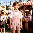 thumbnail image 2 of Rhuody Boy Onesies 10-11 Years Winter Jumpsuit Long Sleeve Crewneck Romper Cartoon Prints Bodysuit Handsome Clothes Pink, 2 of 4