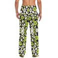 thumbnail image 4 of FORMRS Mens Pajama Pants with Pockets Sleepwear Lounge Bottoms Sizes S-2XL, Green Flower Pattern, 4 of 7