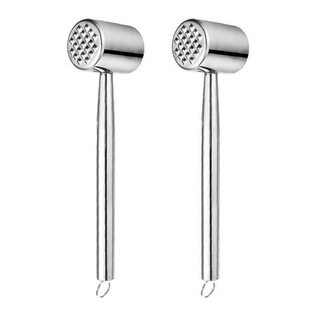 

2pcs Stainless Steel Meat Tenderizer Tools Steak Hammers Pork Meat Beef Pounders