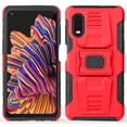 thumbnail image 2 of Case for Galaxy XCover Pro, Nakedcellphone [Red/Black] Rugged Ring Grip Cover with Stand [Built-In Mounting Plate] for Samsung Galaxy XCover Pro Phone (SM-G715), 2 of 9