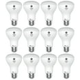 thumbnail image 2 of GE Relax LED Light Bulb, R20 Dimmable Indoor Flood Light, 45-Watt Equivalent, Soft White, 12-Pack, 2 of 5