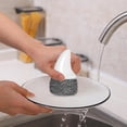 thumbnail image 4 of Steel Wool Scrubber with Handle, cast iron cleaning kit, pan cleaner heavy duty, Heavy Duty Cleaner for Dishes, Cast Iron, Pots, Pans & Grills, 4 of 9