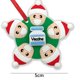 thumbnail image 1 of De 4 Uds., Cubierta Facial De Buena Suerte, Adorno Navideño De Cuarentena Para Decoración De Árbol De Navidad Vogacara HA041440-02, 1 of 6