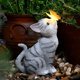 thumbnail image 1 of Decoración de jardín, gato, decoración de jardín, decoración de mariposas, luces solares para balcón al aire libre, decoración de jardín, paisajismo, lindo gato, adornos de mariposa, luces solares de TUNC Sencillez, 1 of 5