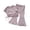 Purple, variant on Girls Clothes Ruched Drawstring Short Sleeve Top and Pants 2 Piece Girls Outfit Summer Clothes 9-10 Years