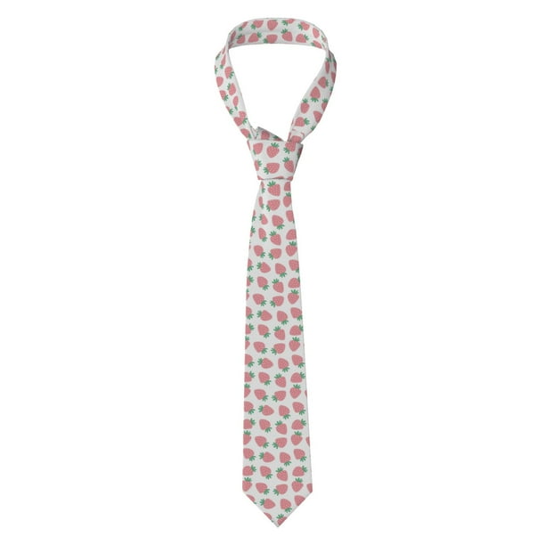 Balery Strawberry Corbata Clásica de Seda para Hombre, Corbata Tejida Jacquard, Corbatas Formales para Negocios y Bodas