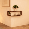 thumbnail image 6 of Wall Mounted Corner Shelf Floating for Living Room – Corner Shelves for Wall Storage, Ideal for Organizing Books, Decor, Plants, and Displaying Collectibles in Style(Without light), 6 of 9